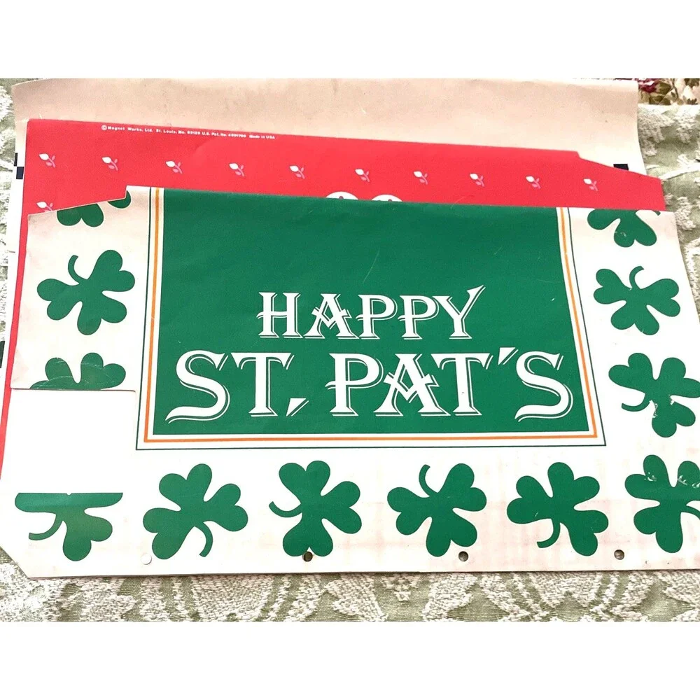 Vintage Mailbox Covers Fall Halloween Valentines St Patrick’s 8 Pcs Made in USA